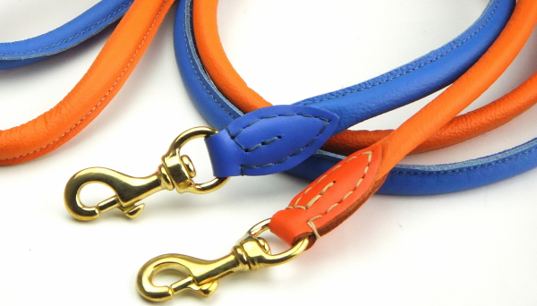 丈夫で柔らかい革製犬用リードラウンドレザーリーシュ /ポーランド製|犬グッズ通販HAU